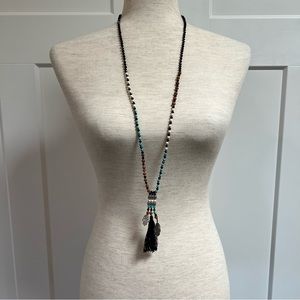 Beaded & Crystal Mudra Necklace